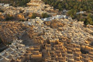 Ghadamés, no Oeste da Líbia, vista de cima